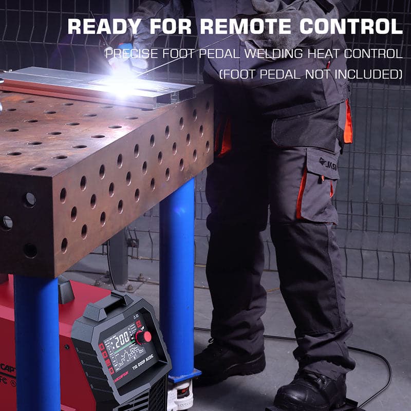 Arccaptain AC DC TIG200P Multi Process Pulse TIG Aluminum Welder - Image 9