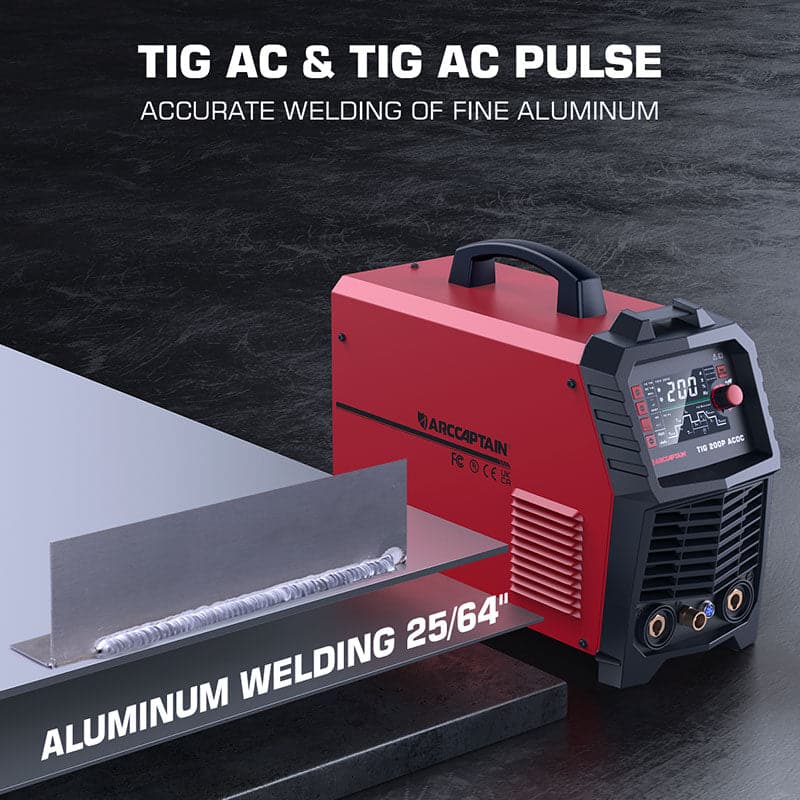 Used Multi Process Pulse TIG Aluminum Welder AC DC TIG200P - Image 6